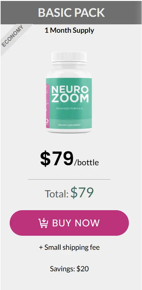 Neurozoom Buy 1 Bottle
